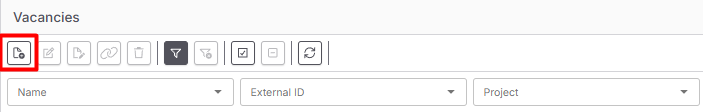 Create vacancy button