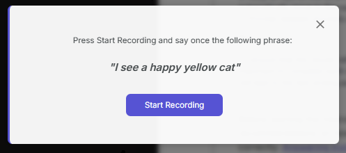Self-assessment: audio check clean sound